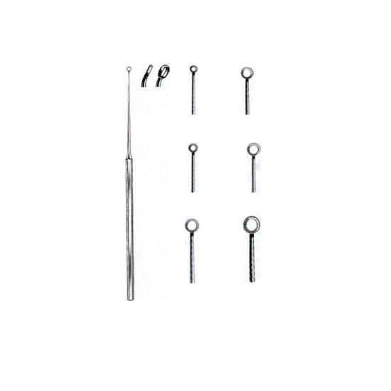 BUCK EAR CURETTES, SHARP SET