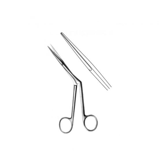 Heymann Turbinectomy Scissors 185mm (71/4”) Angled shanks blunt points 