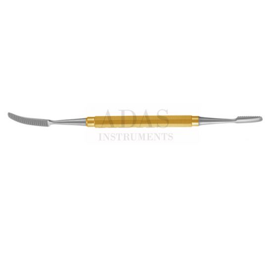 Miller-Colburn File, Medium / Large Double Ended, Octag Handle, Reverse, 7-1/4"(184mm) length, 6.5mm Wide