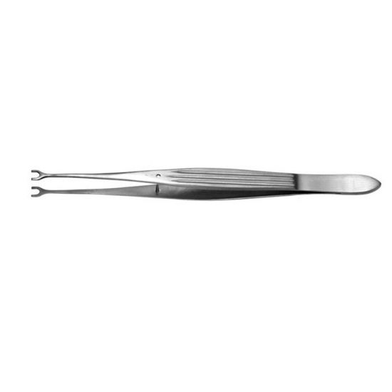 Von Graefe Tissue Forceps Fine, Multiple Atraumatic Teeth, 4-1/4" (108mm) length