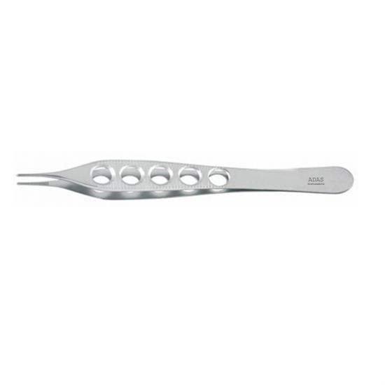 Micro Adson Forceps Serrated Fenestrated Handles 4-3/4" (121mm)