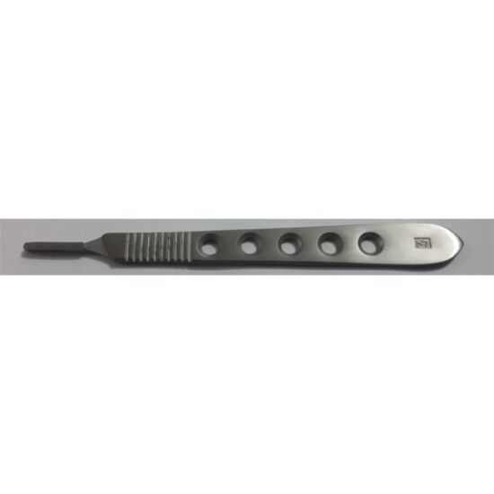 Scalple Knife Handle # 3 With Hole  ( For Blade Fig # 10, 11, 12, 12d, 15, 15c, 16, 17 )