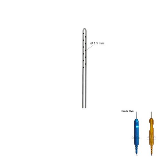 Infiltrator liposuction cannula, with one piece handle