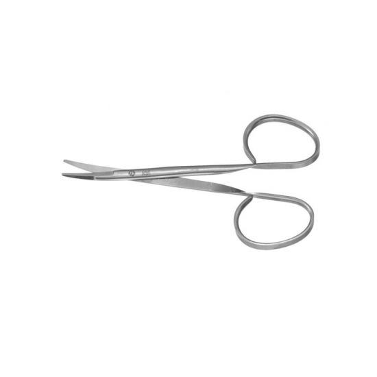 Kaye Blepharoplasty scissors Cvd Serrated, Ribbon Fingers, 4-1/4" (108mm) length