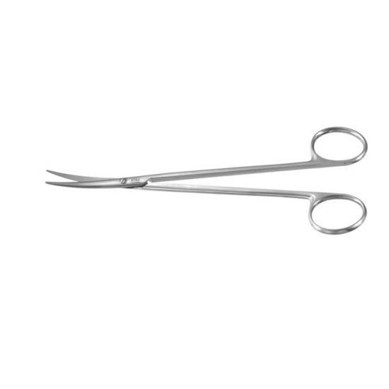 McIndoe Scissors, Curved / Flat Round Points, 7" (178mm) length