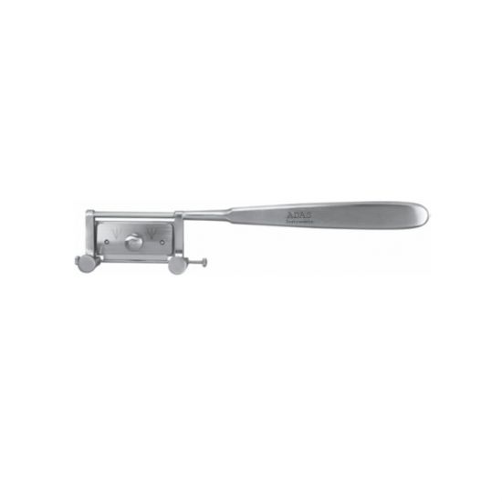 Silver Miniature Skin Graft Knife Uses Standard Double-Edge Razor Blade 7-1/2” (191 mm)
